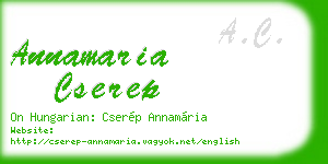 annamaria cserep business card