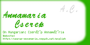 annamaria cserep business card